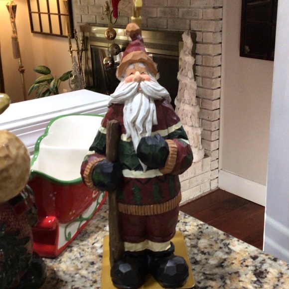Other - Festive Santa Claus Woodland Figurine